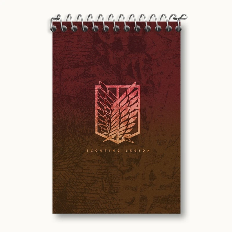 دفتر یادداشت 50 برگ خندالو مدل انیمه اتک آن تایتان کد F1744