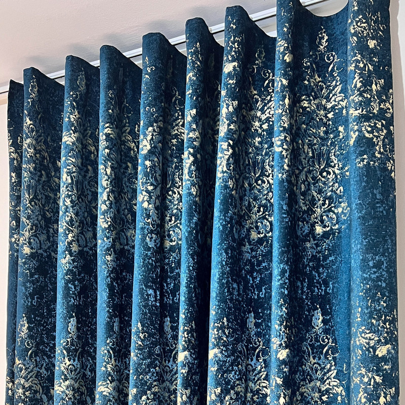 پرده مدل دوخت ساده مخمل سایز 290x300 سانتی متر