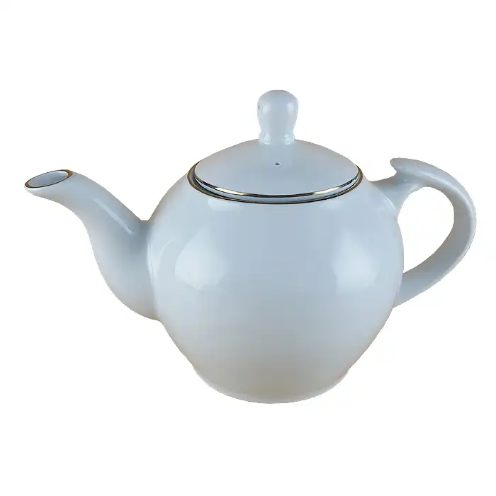 قوری شرکت صنایع چینی تقدیس مدل 6 کوپ خط طلا