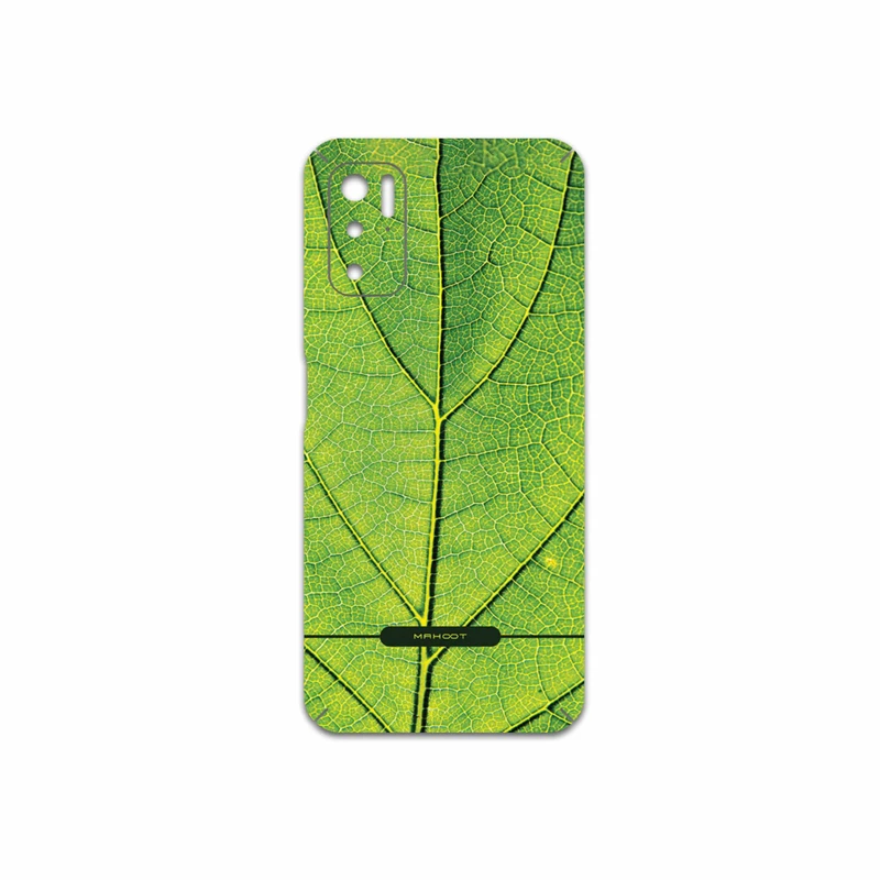برچسب پوششی ماهوت مدل Leaf-Texture مناسب برای گوشی موبایل شیائومی Poco M3 Pro 5G