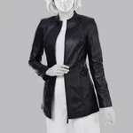 کت چرم زنانه چرم مشهد مدل B0461