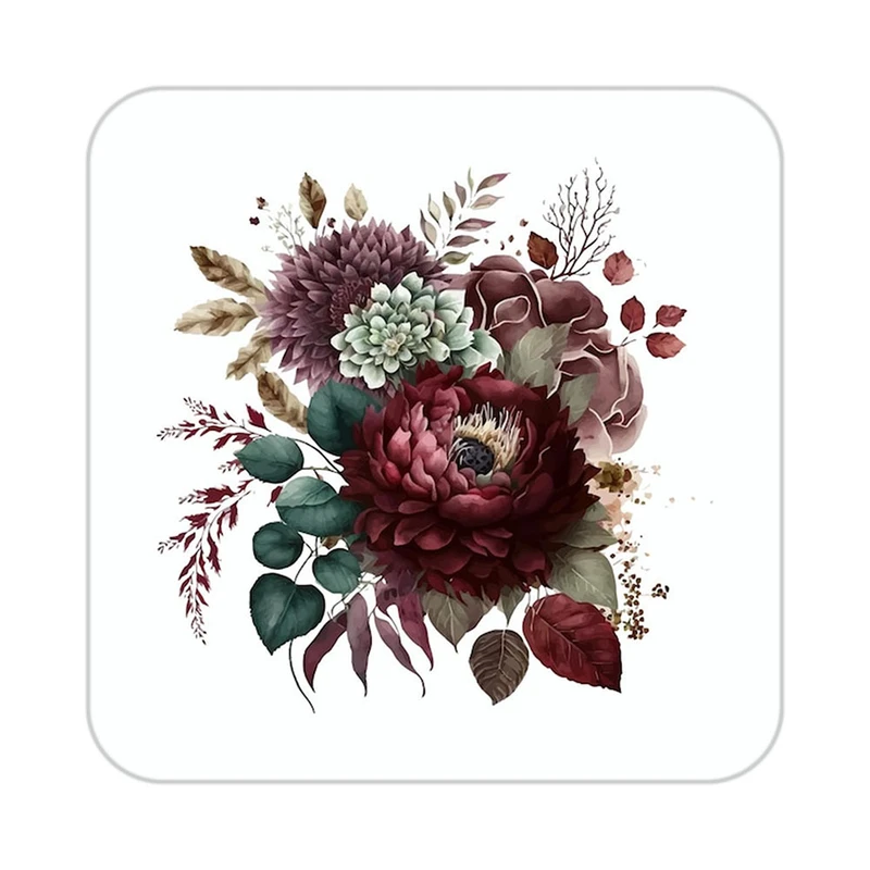 زیر لیوانی کاکتی طرح گل مدل mp19578