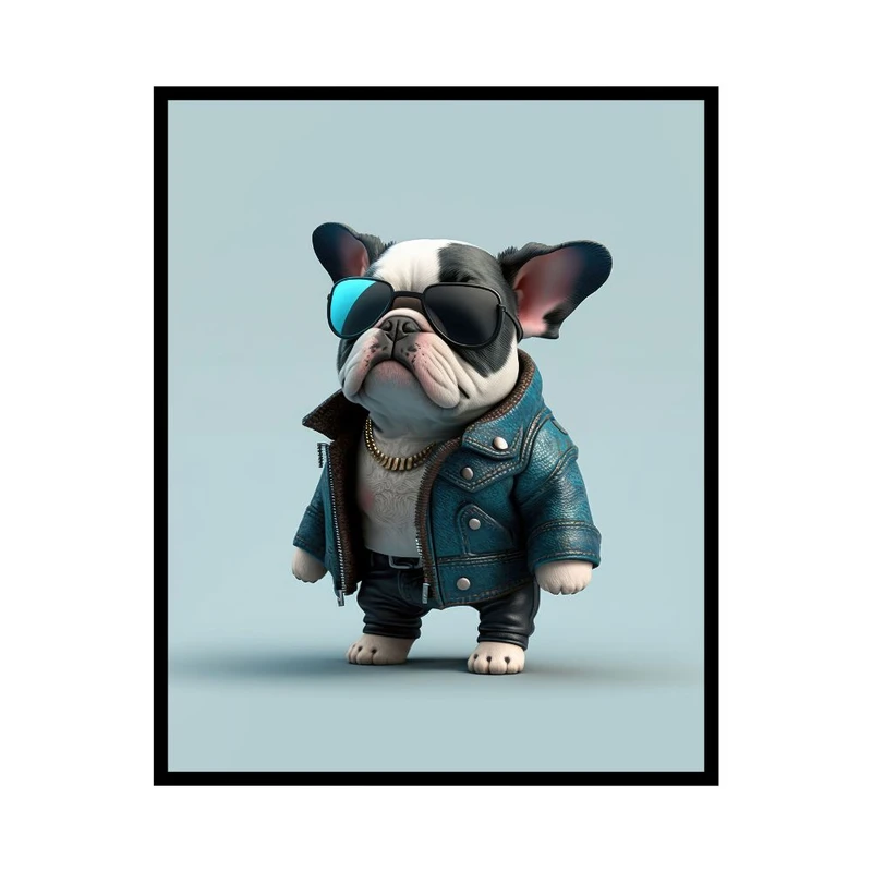 پوستر مدل بچه بولداگ فرانسوی