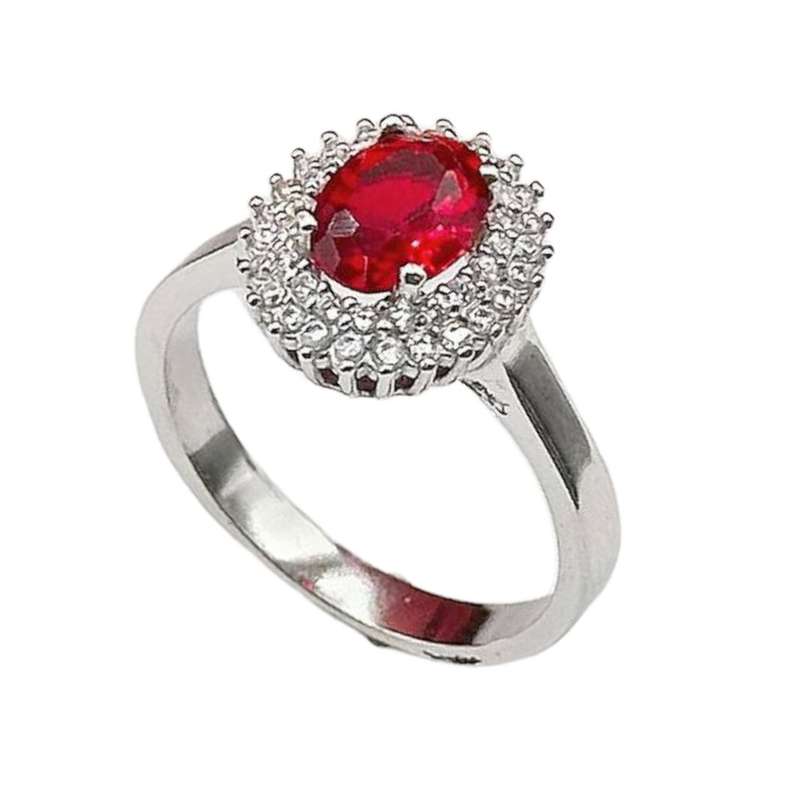 انگشتر نقره زنانه مدل پارلا 069 انگشتر نقره زنانه مدل پارلا 069