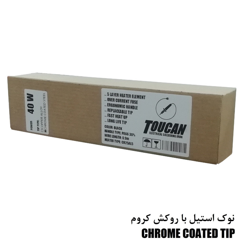 هویه 40 وات توکان مدل CHROME TIP