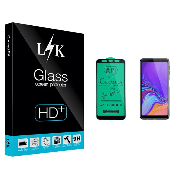 محافظ صفحه نمایش سرامیکی ال کی مدل +LITE مناسب برای گوشی موبایل سامسونگ Galaxy A7 2018/A750