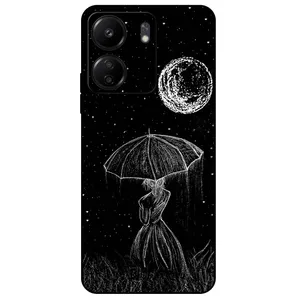Megafone Girl and Moon 1369 Cover For Xiaomi Poco C65