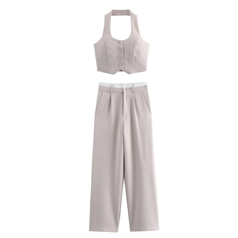 ست جلیقه و شلوار زنانه مدل LUX0009CR