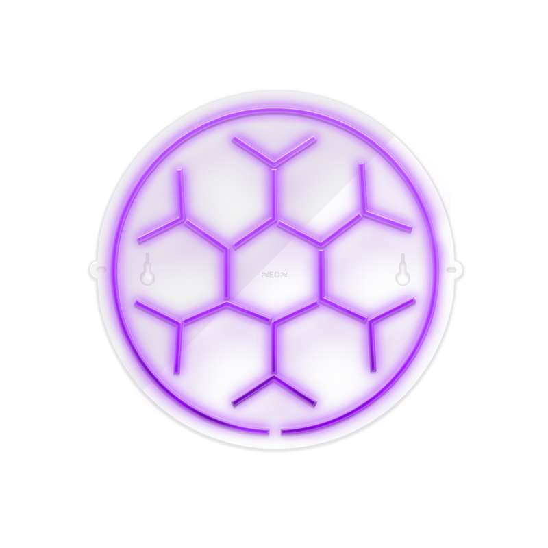 چراغ دیواری نئون دیزاین طرح Soccer-Ball-GL_PR