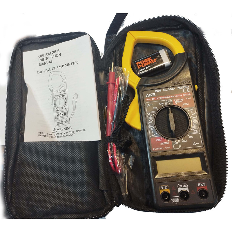 مولتی متر کلمپی مدل KSRE-AKB-266 مولتی متر کلمپی مدل KSRE-AKB-266