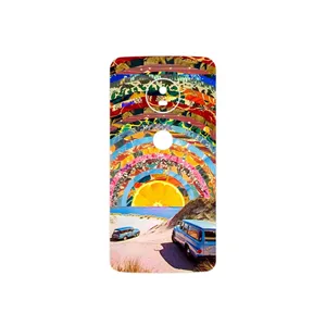 MAHOOT Collage of Orange Sky Cover Sticker for Motorola Moto G5