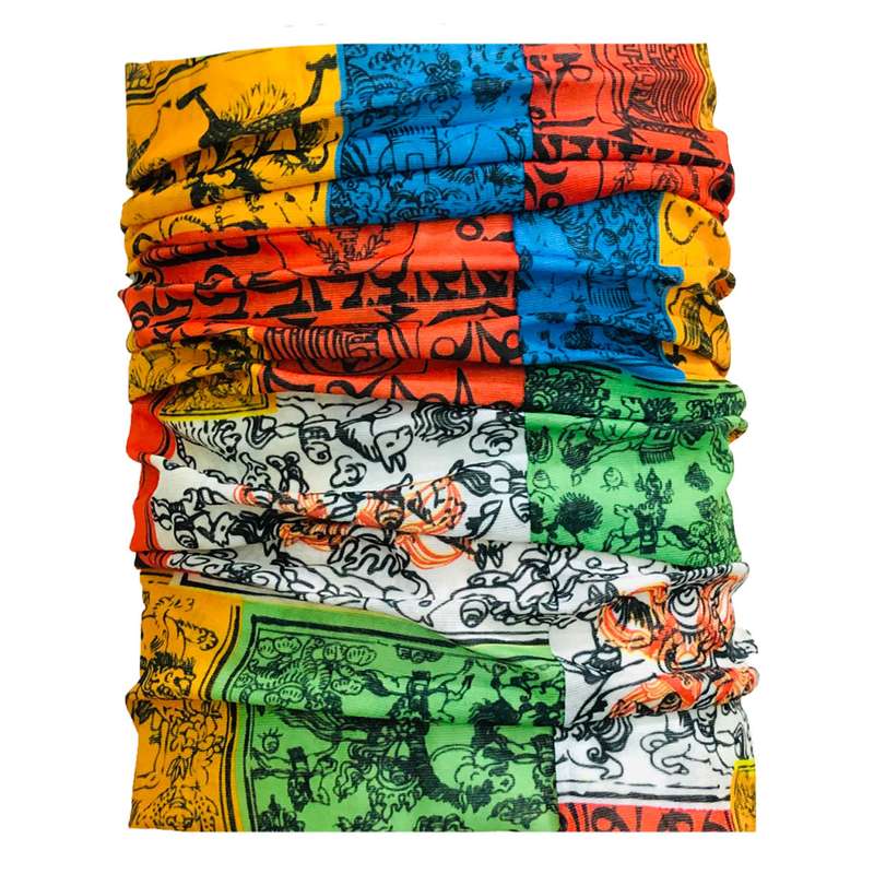 دستمال سر و گردن طرح سرخ پوست