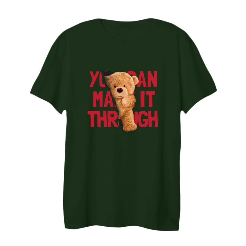 تی شرت لانگ زنانه مدل تدی نوشته