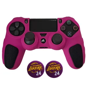 محافظ دسته پلی استیشن ۴ مدل Anti slip PS4404 به همراه روکش آنالوگ