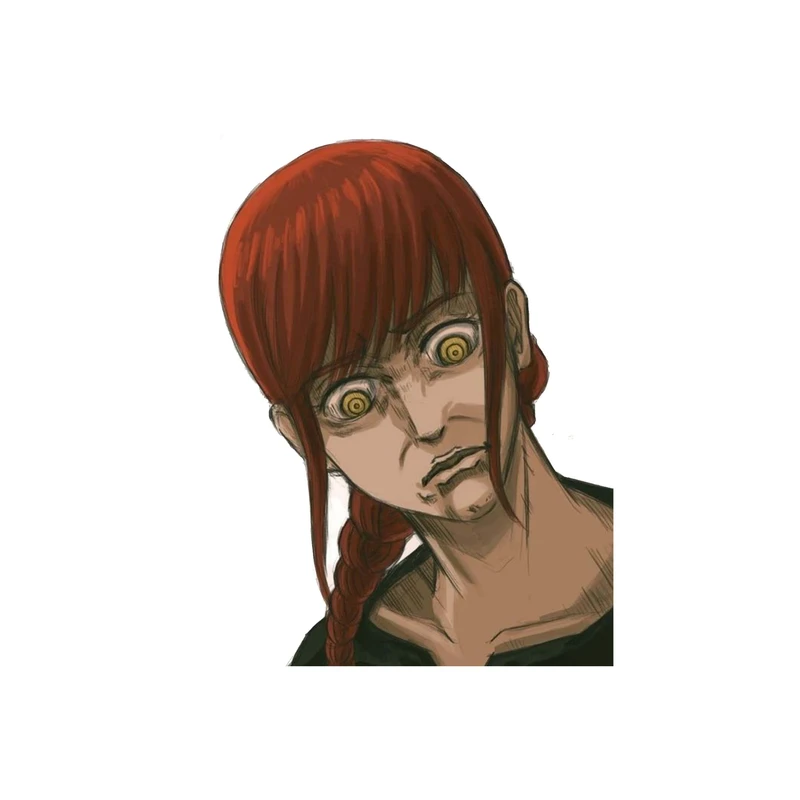 استیکر لپ تاپ و موبایل مدل انیمه طرح مرد اره ای ماکیما Chainsaw Man Makima کد 3245