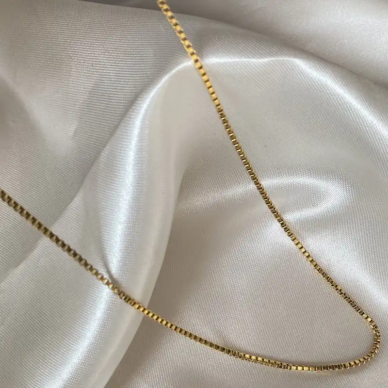 زنجیر زنانه استینلس استیل مدل ونیزی کد A1