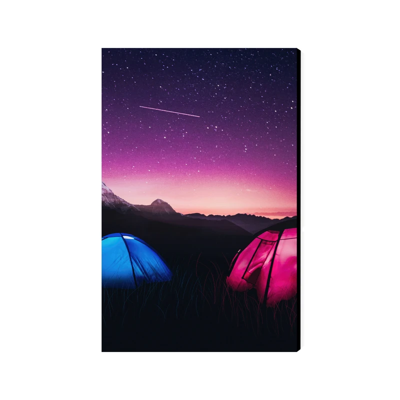 تابلو شاسی عرش مدل فانتزی منظره دشت و کمپ کد As4538