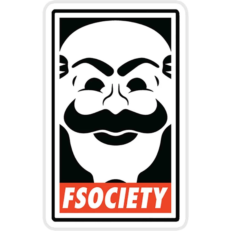 استیکر لپ تاپ طرح FSociety Sticker کد ST699