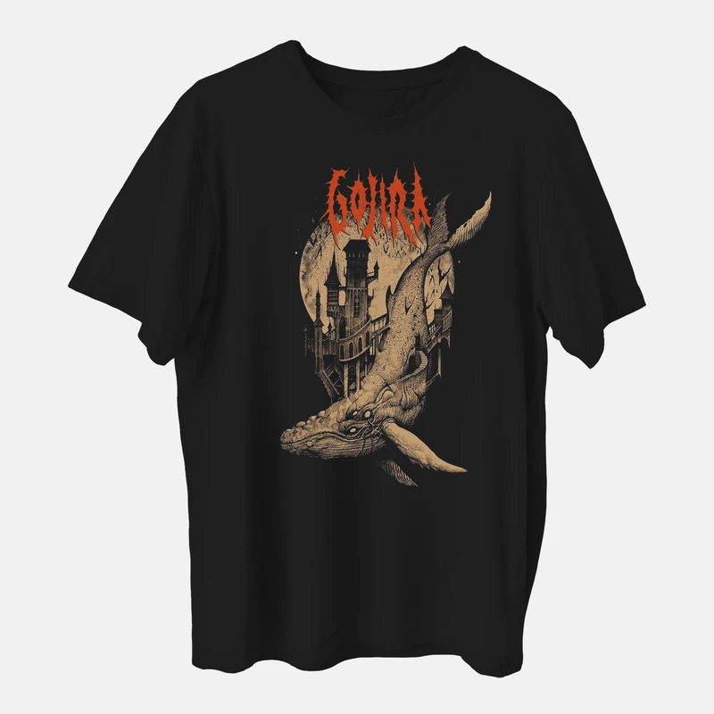 تی شرت آستین کوتاه اورسایز مردانه مدل نهنگ وال استریت z381