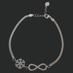 دستبند نقره زنانه مدل B65