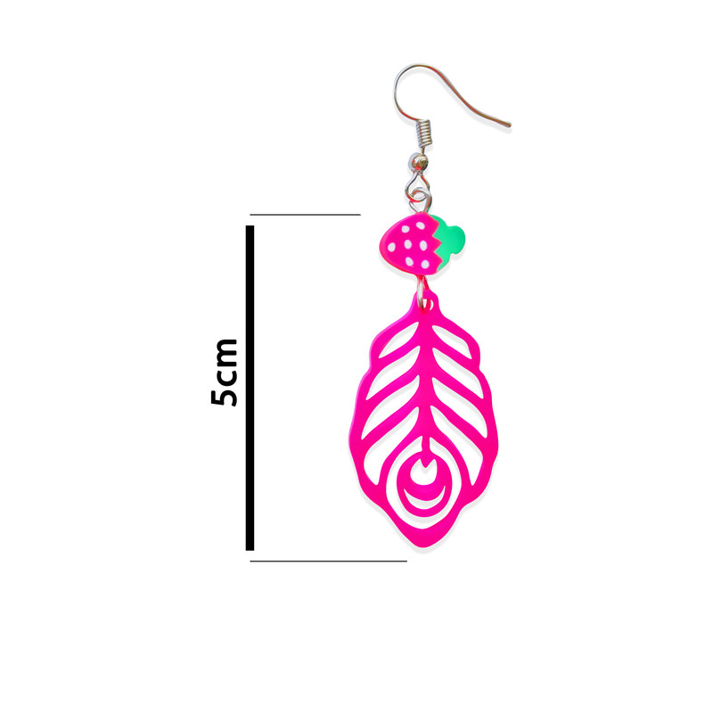 گوشواره دخترانه طرح پر کد P-01 گوشواره دخترانه طرح پر کد P-01