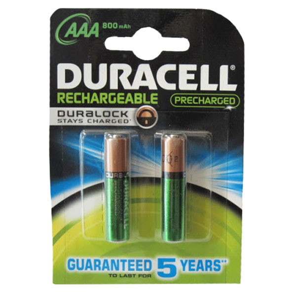 باتری نیم قلمی قابل شارژ دوراسل مدل D-04 بسته 2 عددی