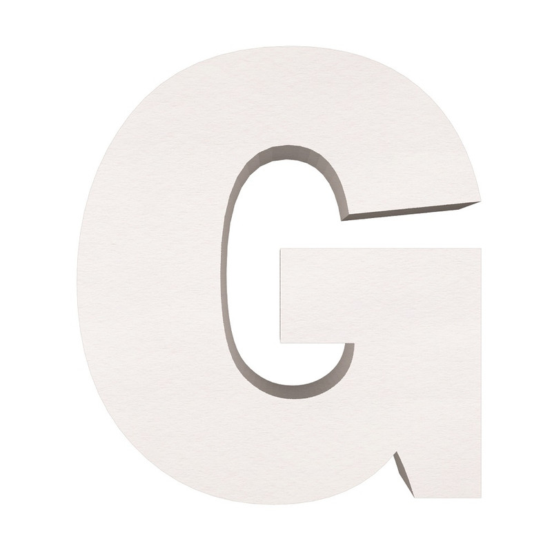 ماکت دکوری طرح حروف برجسته کد G-LARGE 