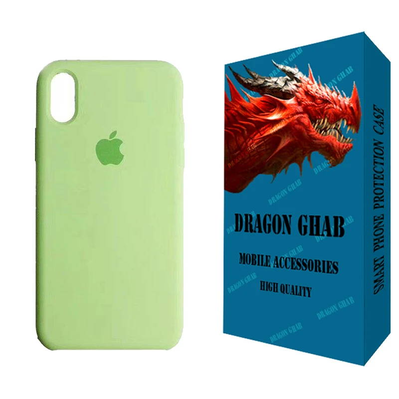 کاور دراگون قاب مدل سیلیکونی طرح SLB مناسب برای گوشی موبایل اپل iPhone XR
