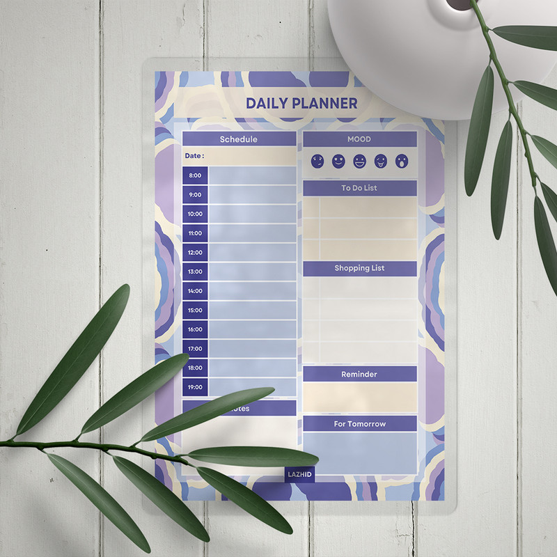 تخته وایت برد لاژید مدل پلنر برنامه ریزی کد PL062 سایز 20*30 سانتی متر