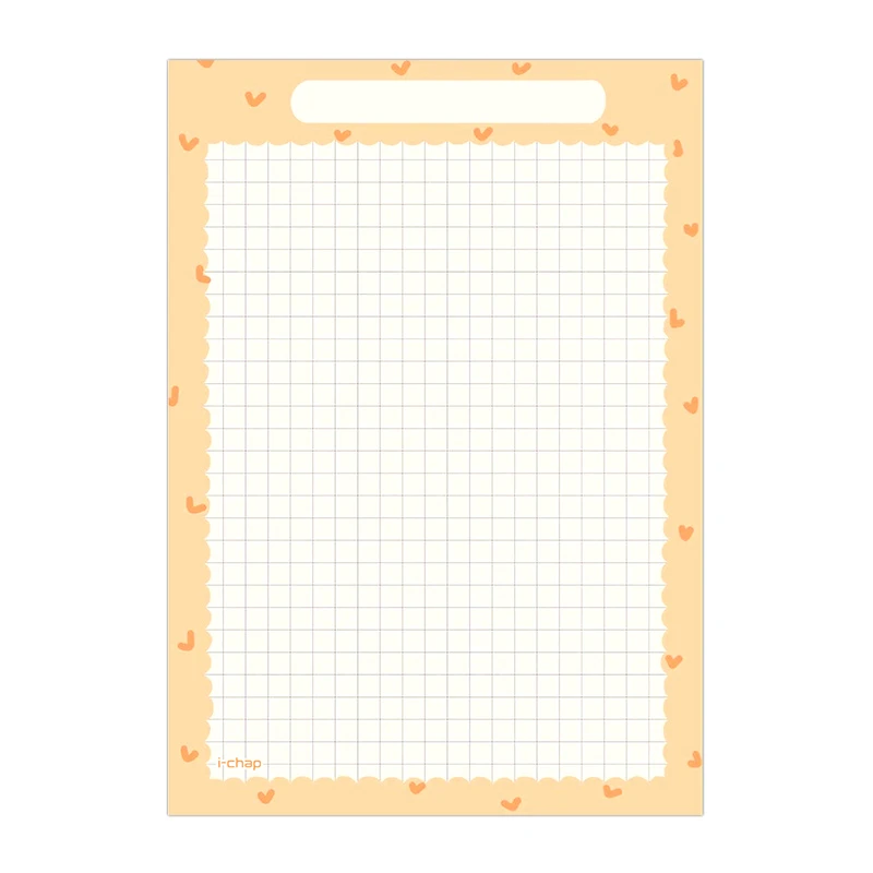 کاغذ شطرنجی A4 آی چاپ طرح قلب کد K112 بسته 10 عددی