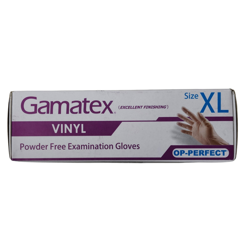 دستکش وینیل غیر پودری حریر مدل GAMATEX سایز خیلی بزرگ (XL) بسته 100 عددی دستکش وینیل غیر پودری حریر مدل GAMATEX سایز خیلی بزرگ (XL) بسته 100 عددی