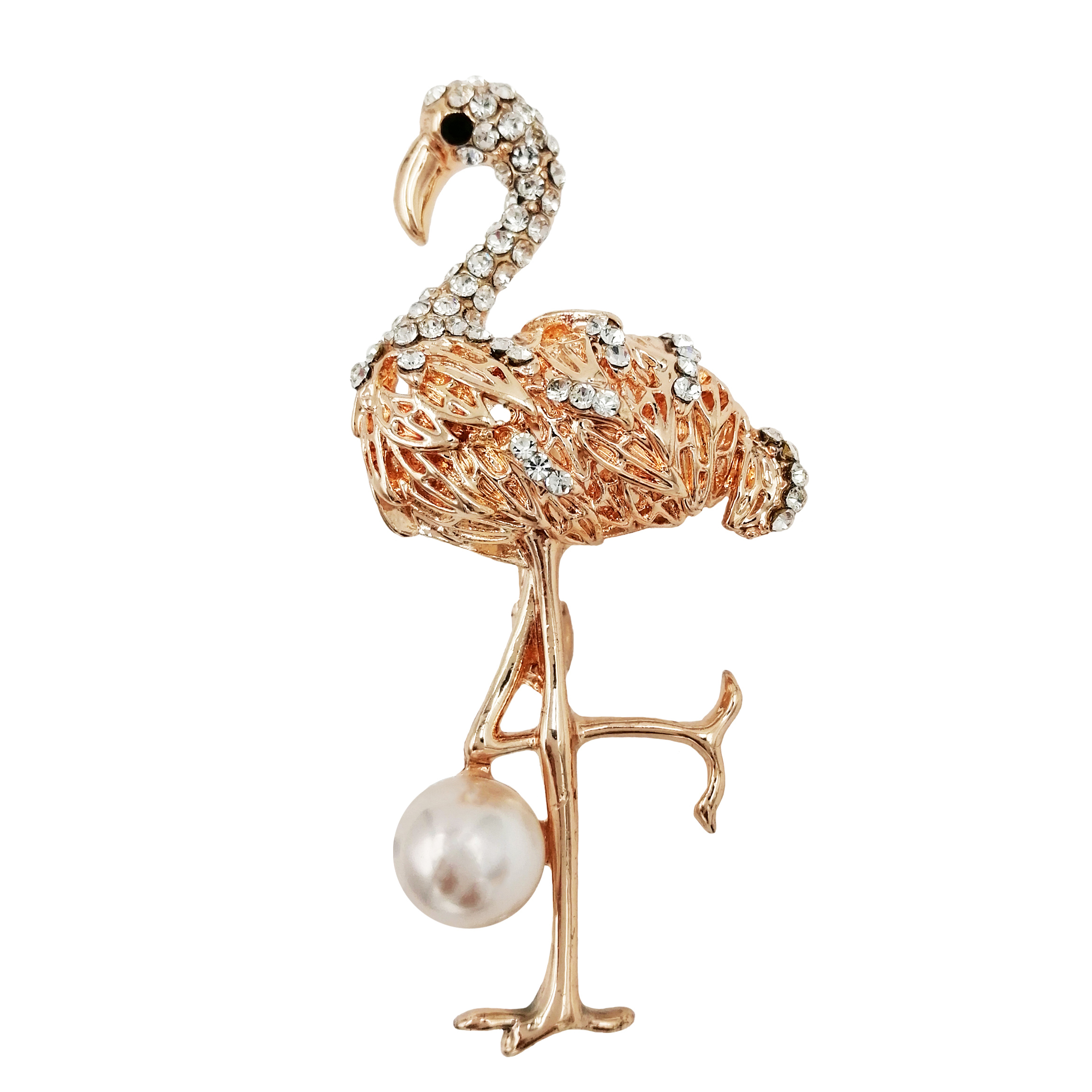 گل سینه زنانه طرح فلامینگو کد rst055