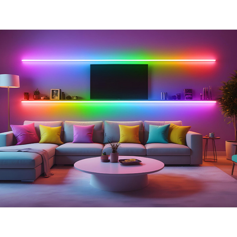 ریسه نئون دریم لایت مدل برنامه پذیر طول ۵متر به همراه آداپتور