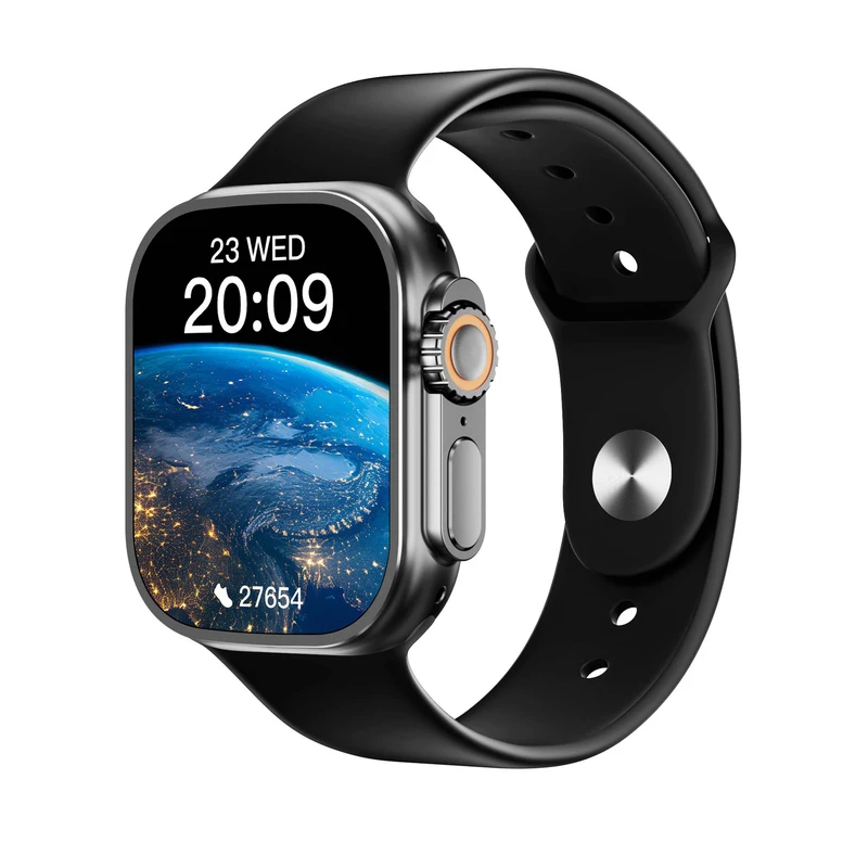 ساعت هوشمند مدل H2O دارای قابلیت های صفحه نمایش رنگی، صفحه نمایش لمسی، کنترل موسیقی (Music Player)، قابلیت تغییر طرح ساعت یا تم بند سیلیکون