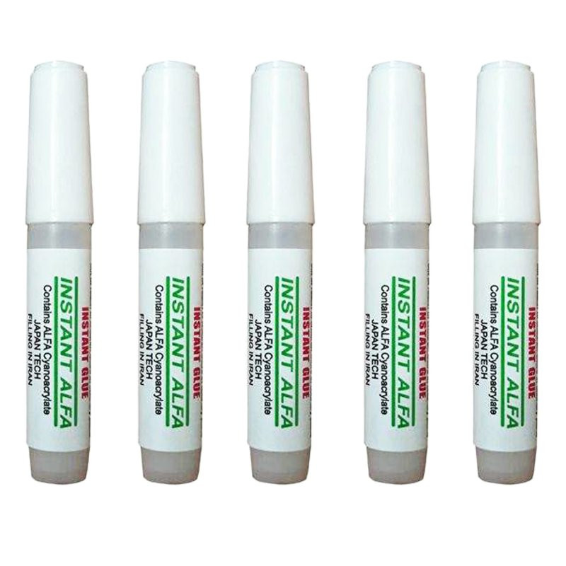 چسب قطره ای آلفا مدل bast کد 007 حجم 5 میلی لیتر بسته 3 عددی