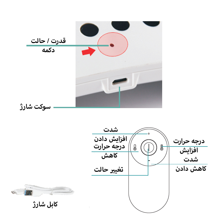 ماساژور کمر هژنگ مدل HZ-YBB-1 -  - 4