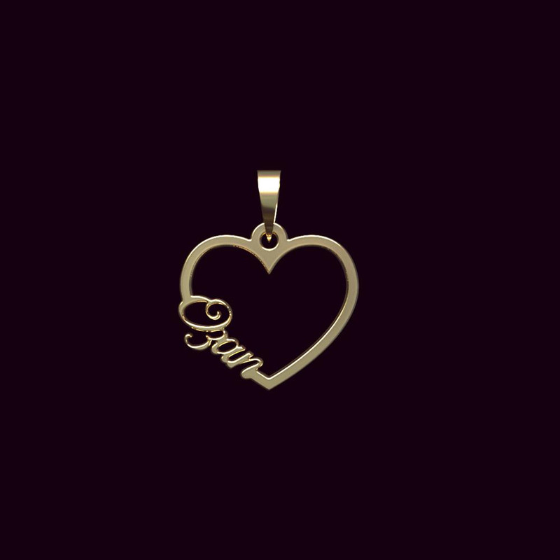 آویز گردنبند طلا 18 عیار زنانه مدوپد مدل اسم اوزان ozan کد PB1-10068