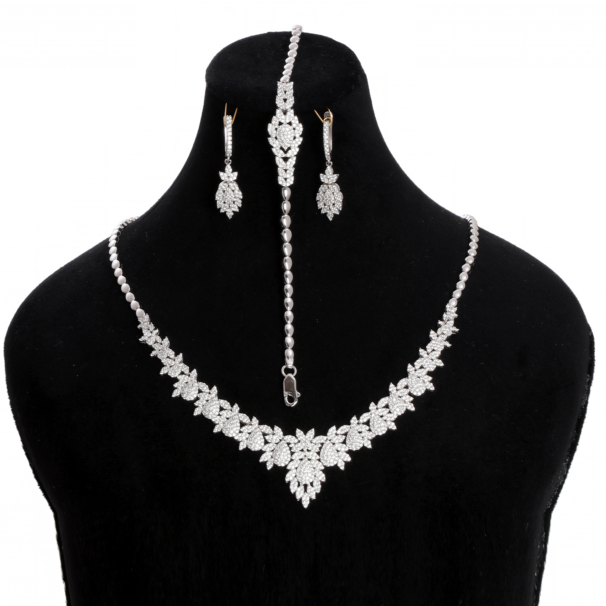 نیم ست نقره زنانه مدل GTA-168