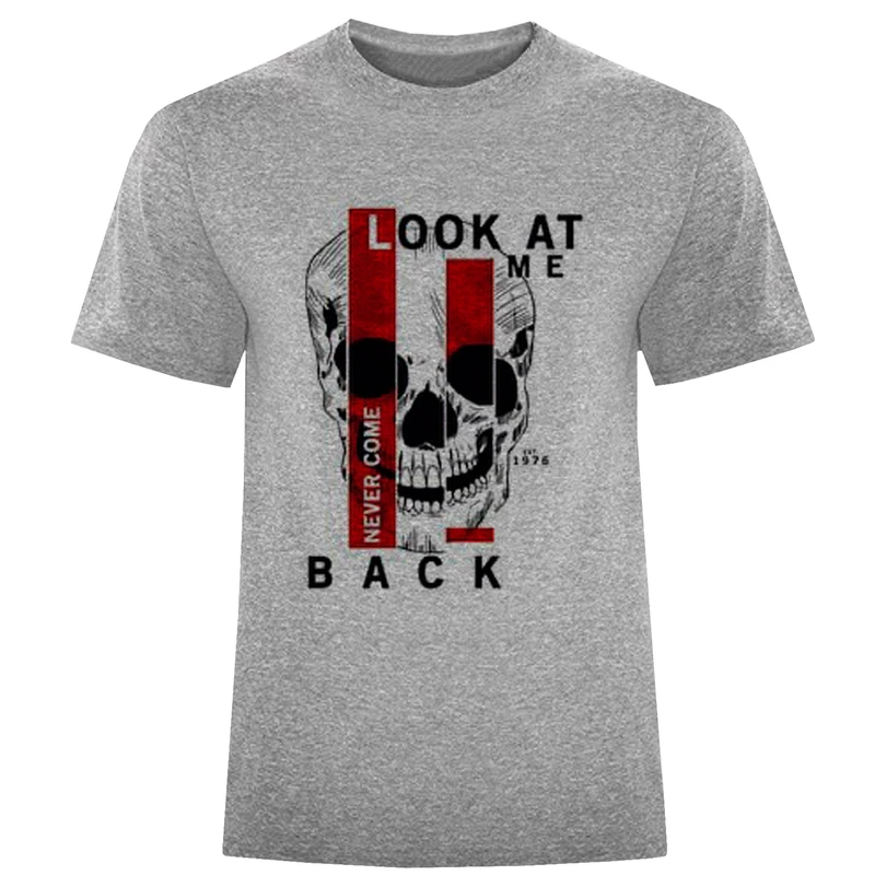 تیشرت آستین کوتاه مردانه مدل اسکلت Look at F677