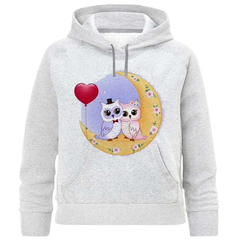 هودی دخترانه مدل جغد عاشق F880