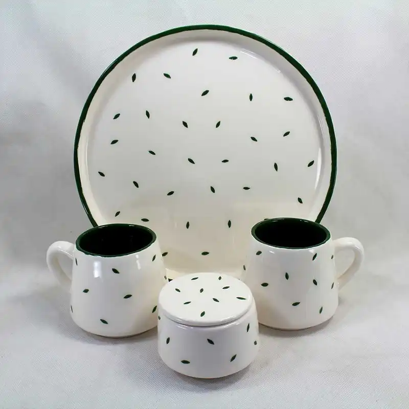 سرویس چای خوری 4 پارچه سرامیکی کد noo-5