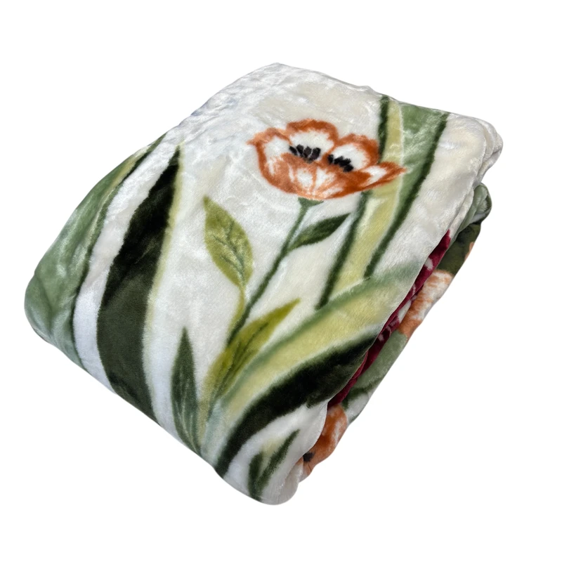 پتو 1 نفر نرمینه بافت مدل اکرولیک ۵۰۰۴ سایز 160x220 سانتی‌متر