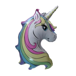 بادکنک فویلی طرح اسب تک شاخ 