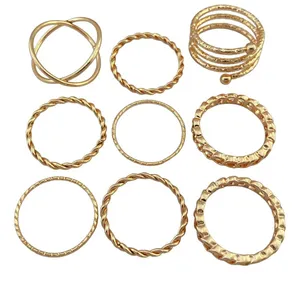 انگشتر زنانه مدل R4177 مجموعه 9 عددی