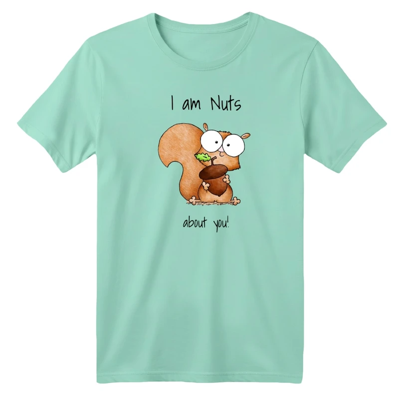 تی شرت آستین کوتاه بچگانه مدل سنجاب و بلوط