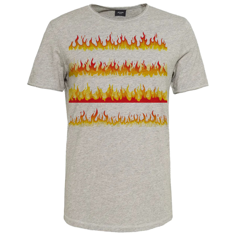 تیشرت آستین کوتاه مردانه مدل M190 رنگ طوسی