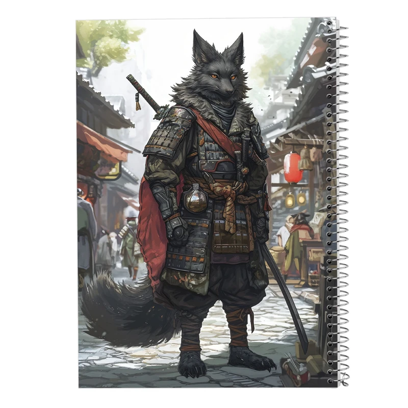 دفتر ژورنال نویسی 50 برگ مدوپد مدل نقطه ای طرح حیوانات جنگجو کد DF14776