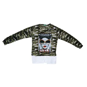 سویشرت دخترانه مدل چریکی کد G1