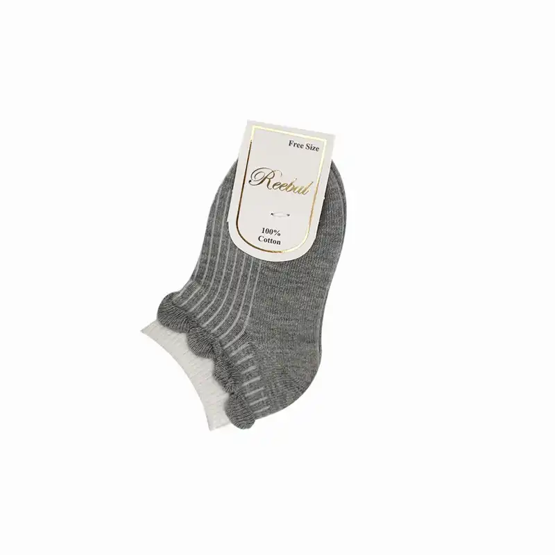 جوراب بچگانه مدل لبه چین چین بسته 2 عددی