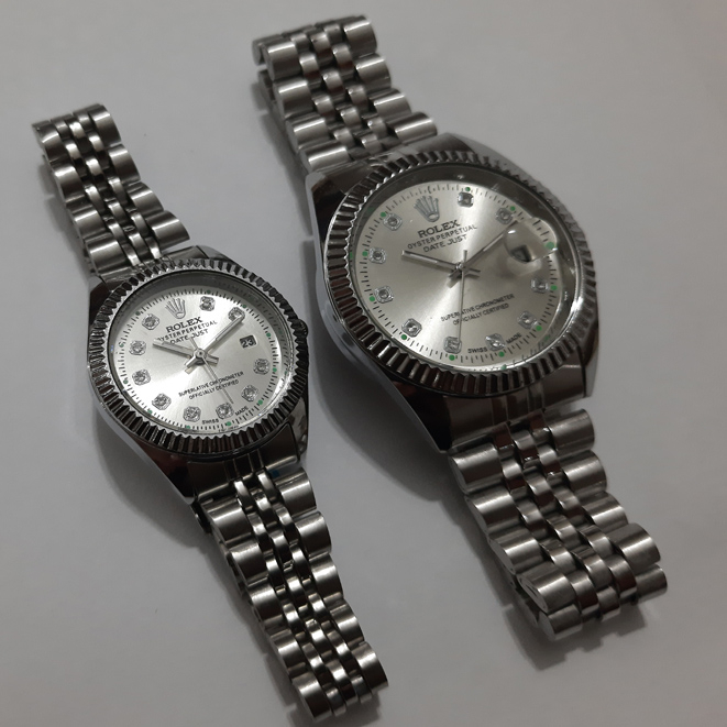 ست ساعت مچی عقربه ای زنانه و مردانه مدل DATE JUST